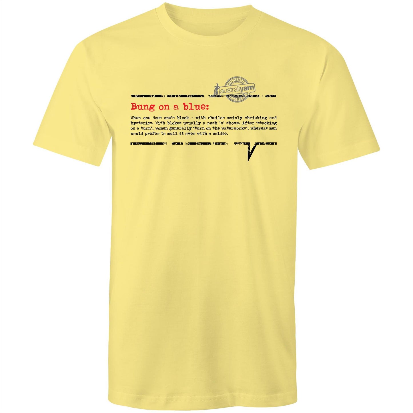 'Bung on a blue' Tee